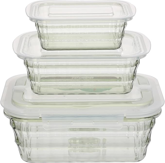 Taiuloo Set of 3 Food Storage Container, BPA Free Salad Bowls with Lids, Salad Lunch Container To... | Amazon (US)