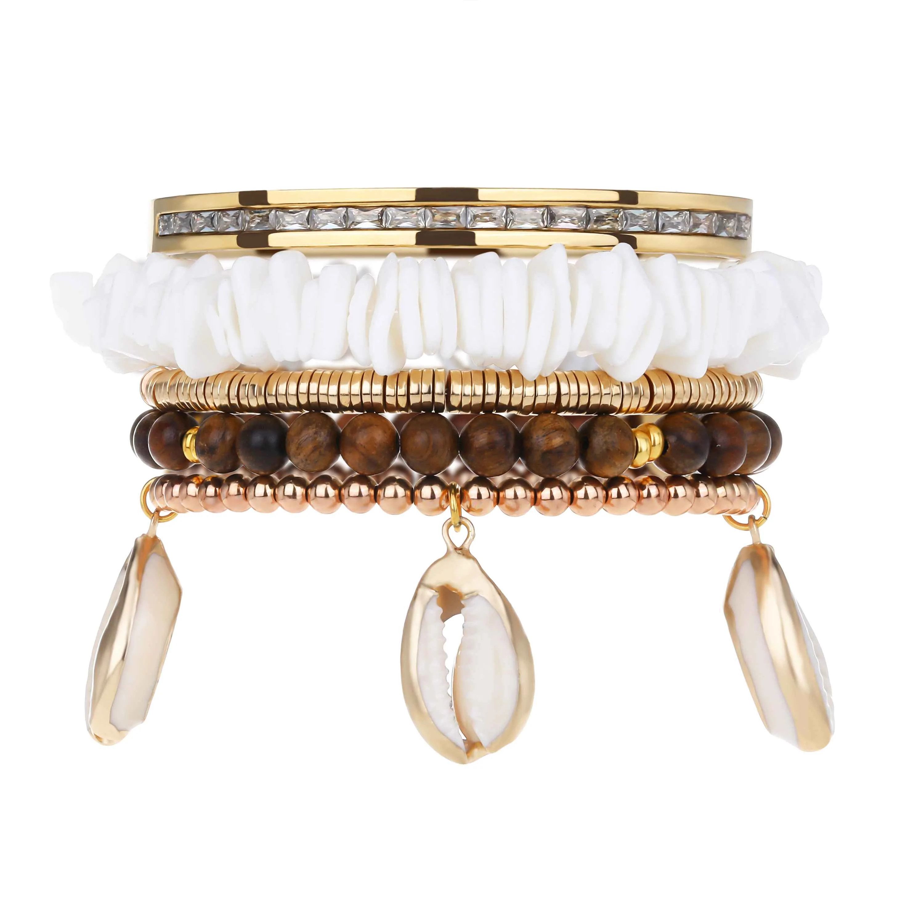 Seacrest Beach Stacking Bracelet Set, Victoria Emerson, Spring Travel Jewelry, Amazon Fashion | Victoria Emerson