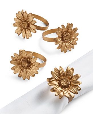 Easter Figural Flower Napkin Rings, Set of 4, Created for Macy's | Macys (US)