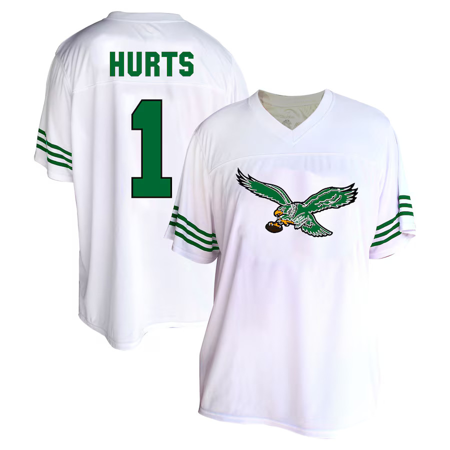 Women's Philadelphia Eagles Jalen Hurts Fanatics White Plus Size Fashion Jersey | NFL Shop