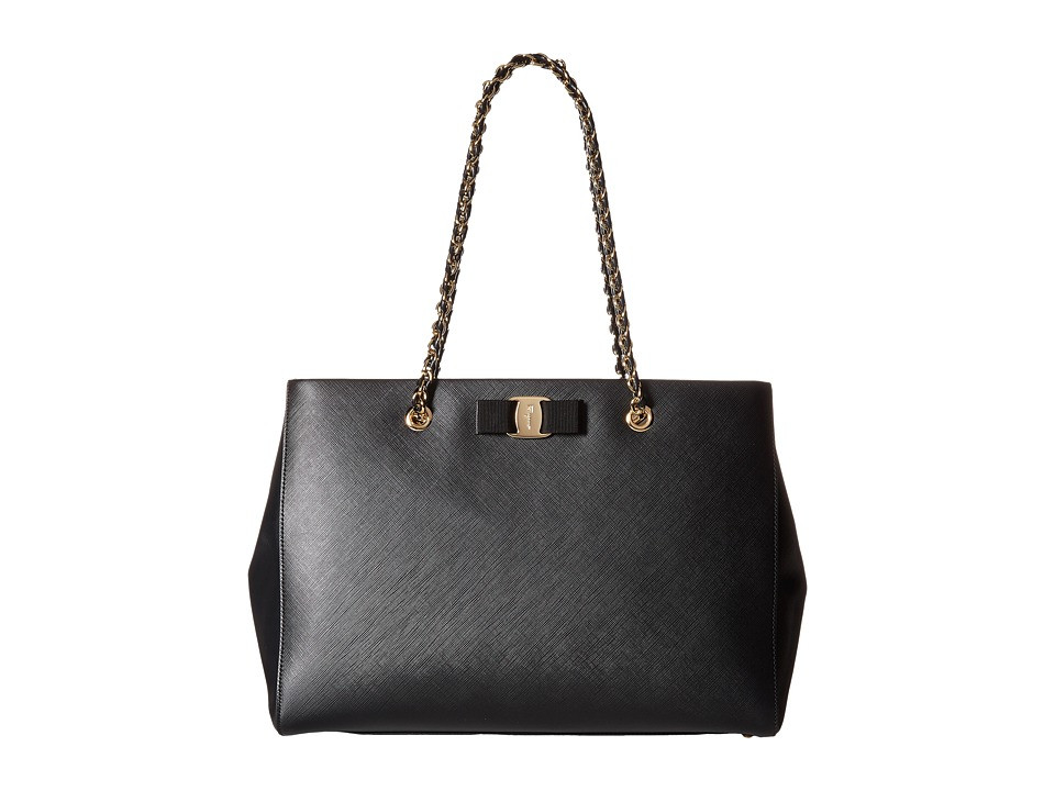 Salvatore Ferragamo - Melike 21F561 (Nero) Shoulder Handbags | Zappos