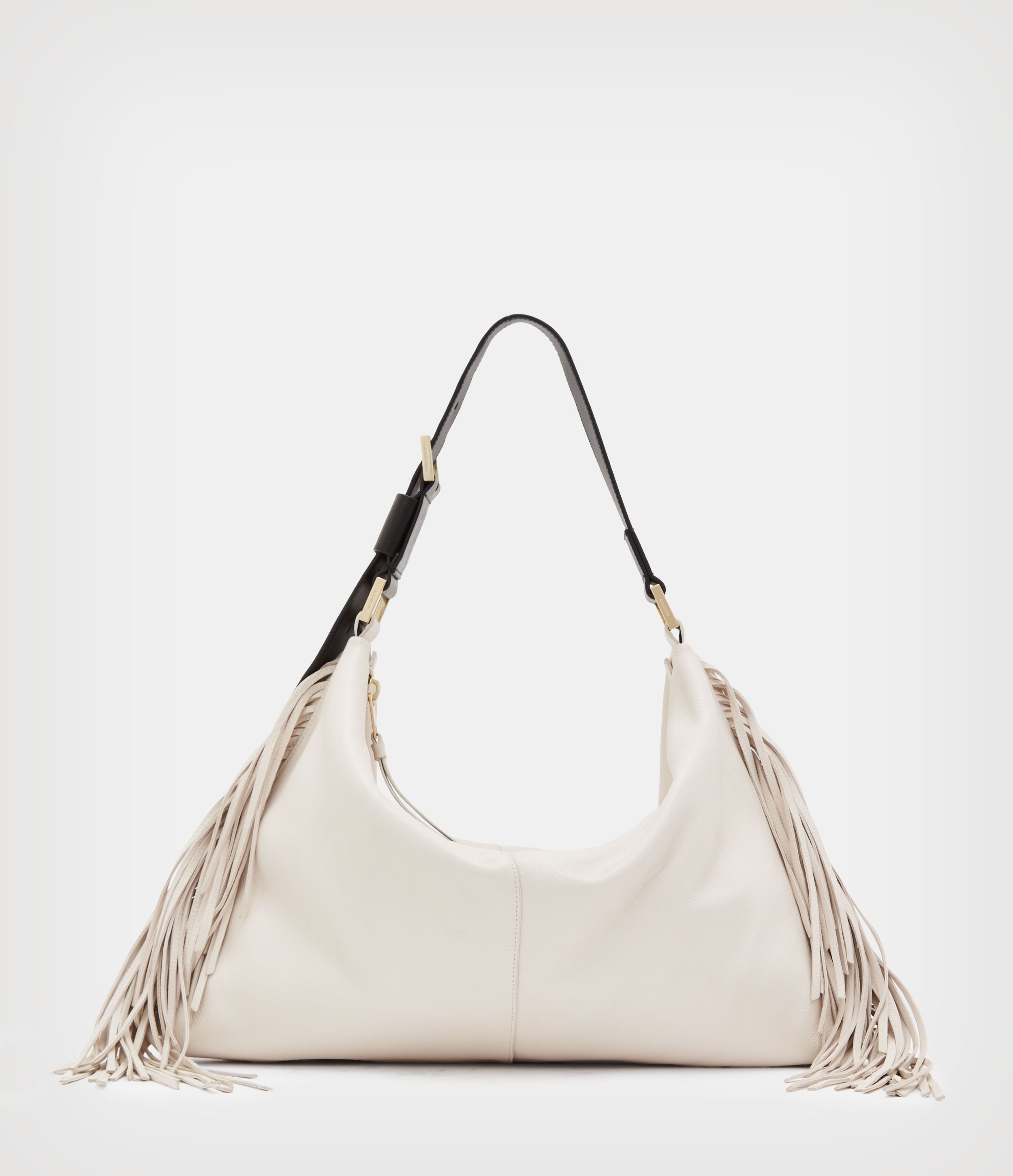 Edbury Leather Fringed Shoulder Bag | AllSaints US