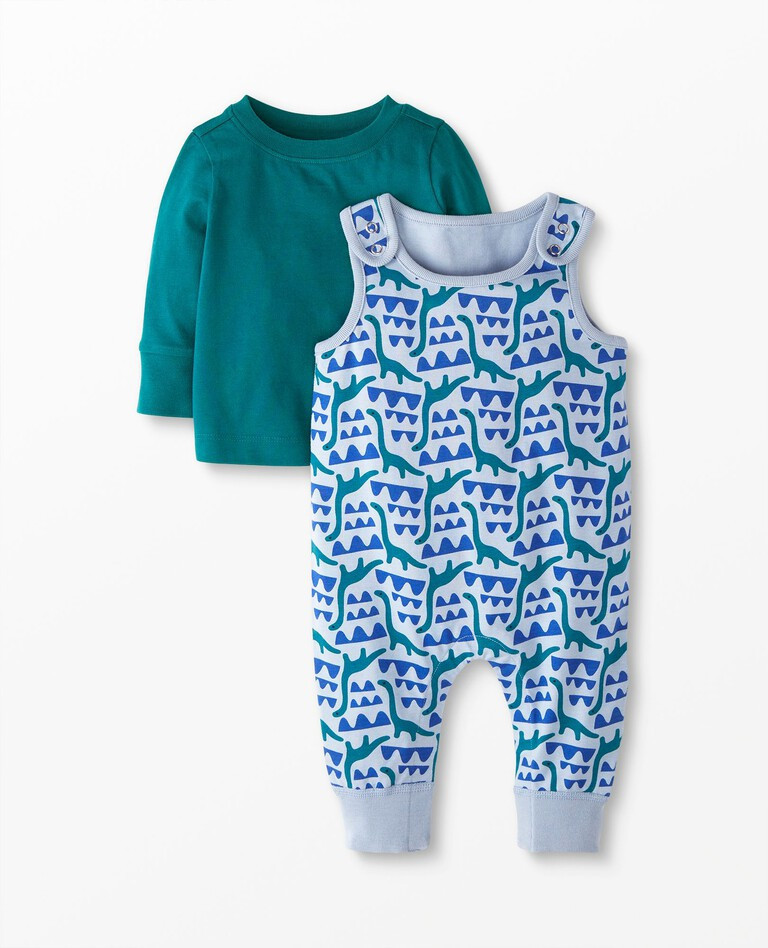 Baby Overall & Tee Set In Cotton Jersey | Hanna Andersson