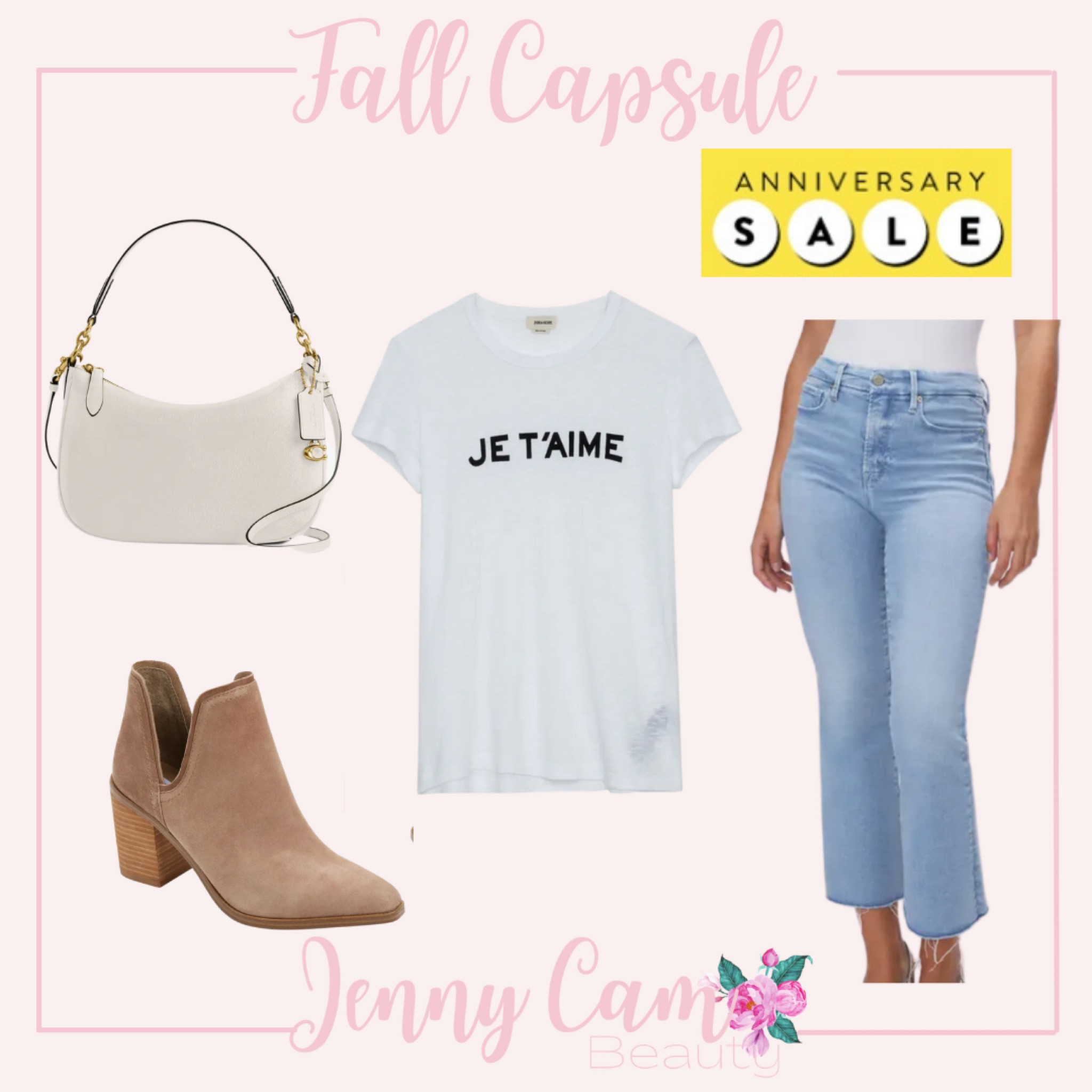 #nsale fall capsule wardrobe white tee jeans booties

#LTKstyletip #LTKxNSale #LTKsalealert
