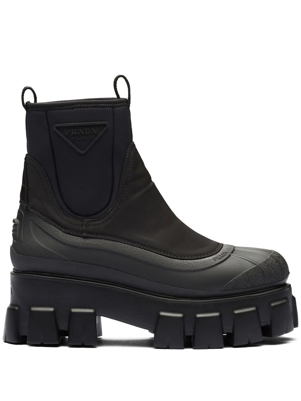 New SeasonPradaMonolith chunky lug-sole ankle boots | Farfetch Global