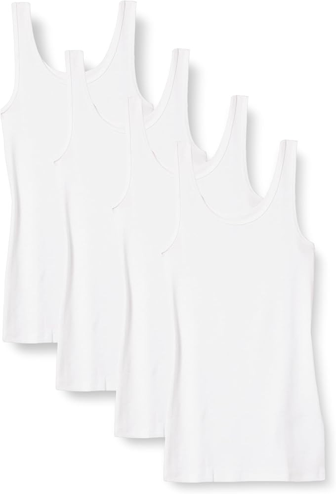 Amazon Essentials Women's Slim-Fit Tank, Pack of 4 | Amazon (US)