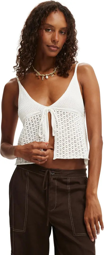 Women's Knit Tie Up Cami | Nordstrom