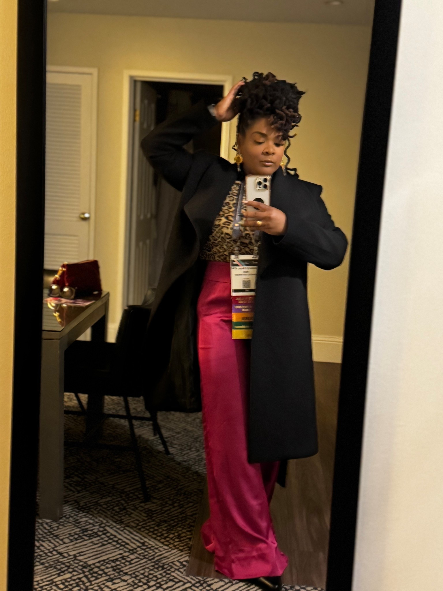 A little commotion during the conference - you don’t always have to dress in traditional professional colors to still look professional. ✨ The pants are Hanifa pants but I’ll tag something similar  

#LTKOver40 #LTKStyleTip #LTKMidsize