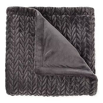 Loom + Forge Chevron  Faux Mink Throw | JCPenney