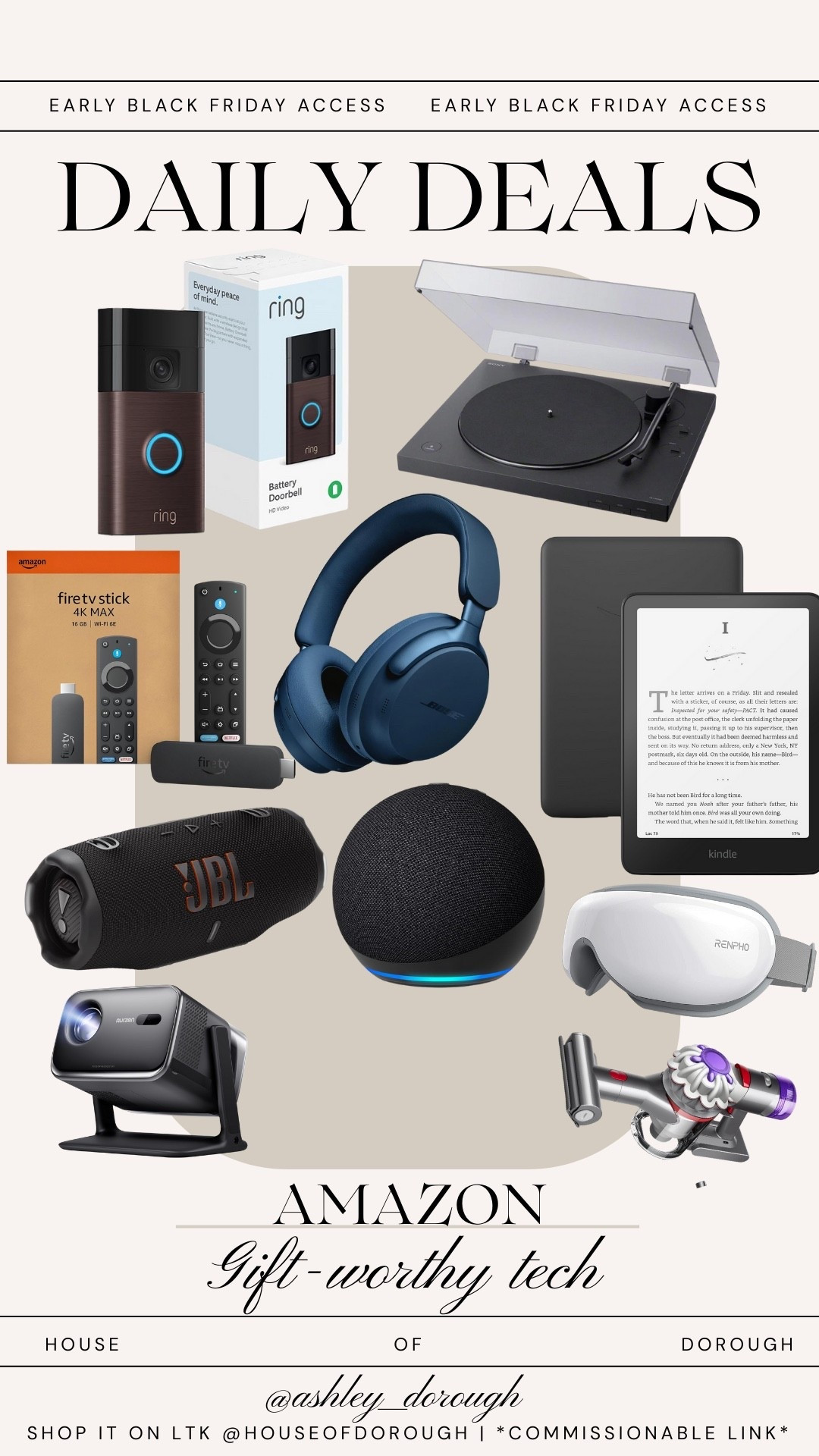 Amazon daily Black Friday deals! Tech finds!

Amazon finds, tech gifts, amazon essentials, Black Friday sale, amazon tech finds

#LTKCyberWeek #LTKSaleAlert