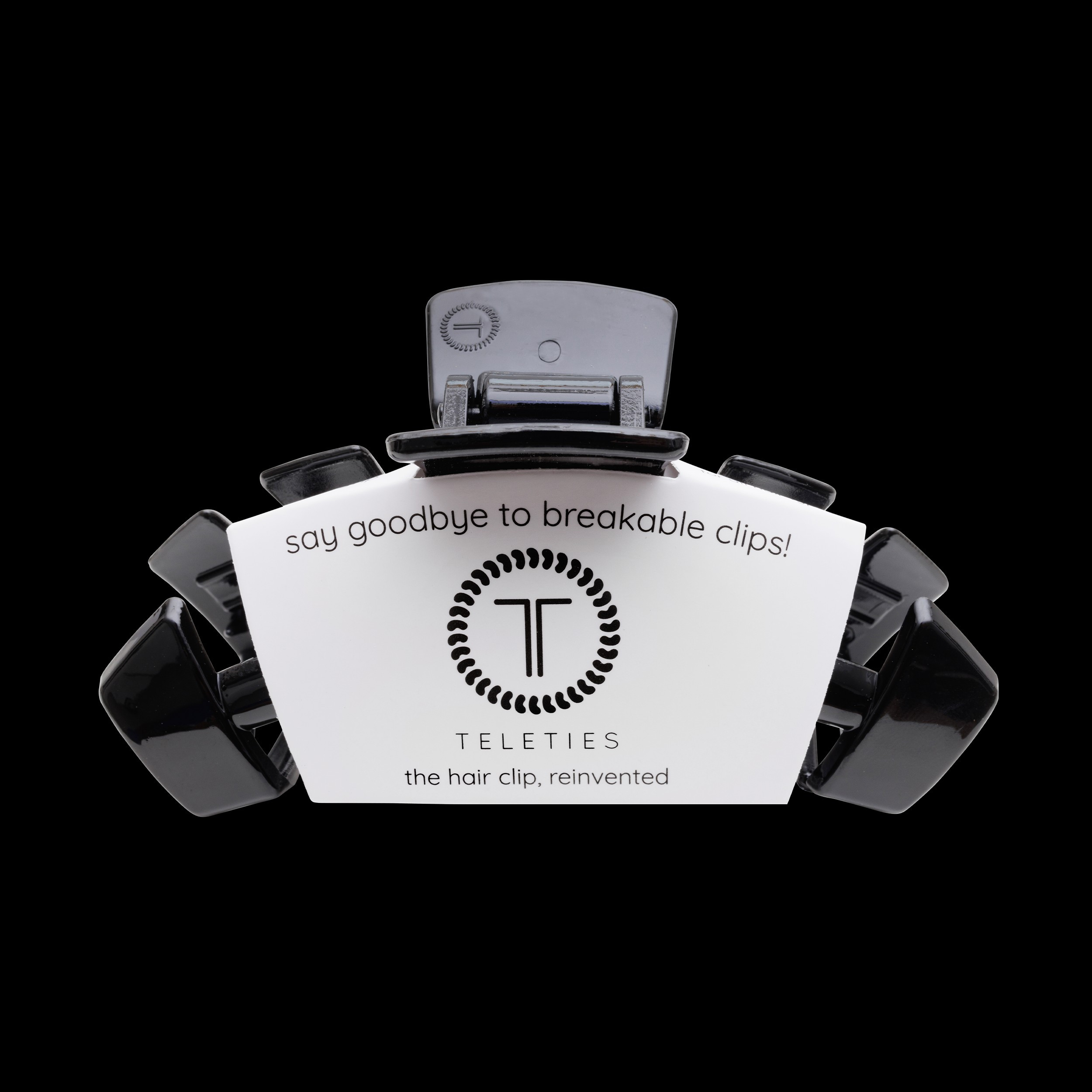 Jet Black Large Hair Clip | TELETIES