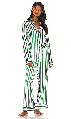 Show Me Your Mumu Classic PJ Set in Spearmint Stripe from Revolve.com | Revolve Clothing (Global)