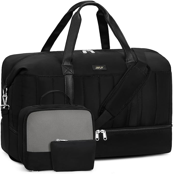 IBFUN Weekender Bags for Women, Travel Duffle Bag with Shoe Compartment Carry on Weekender Overni... | Amazon (US)