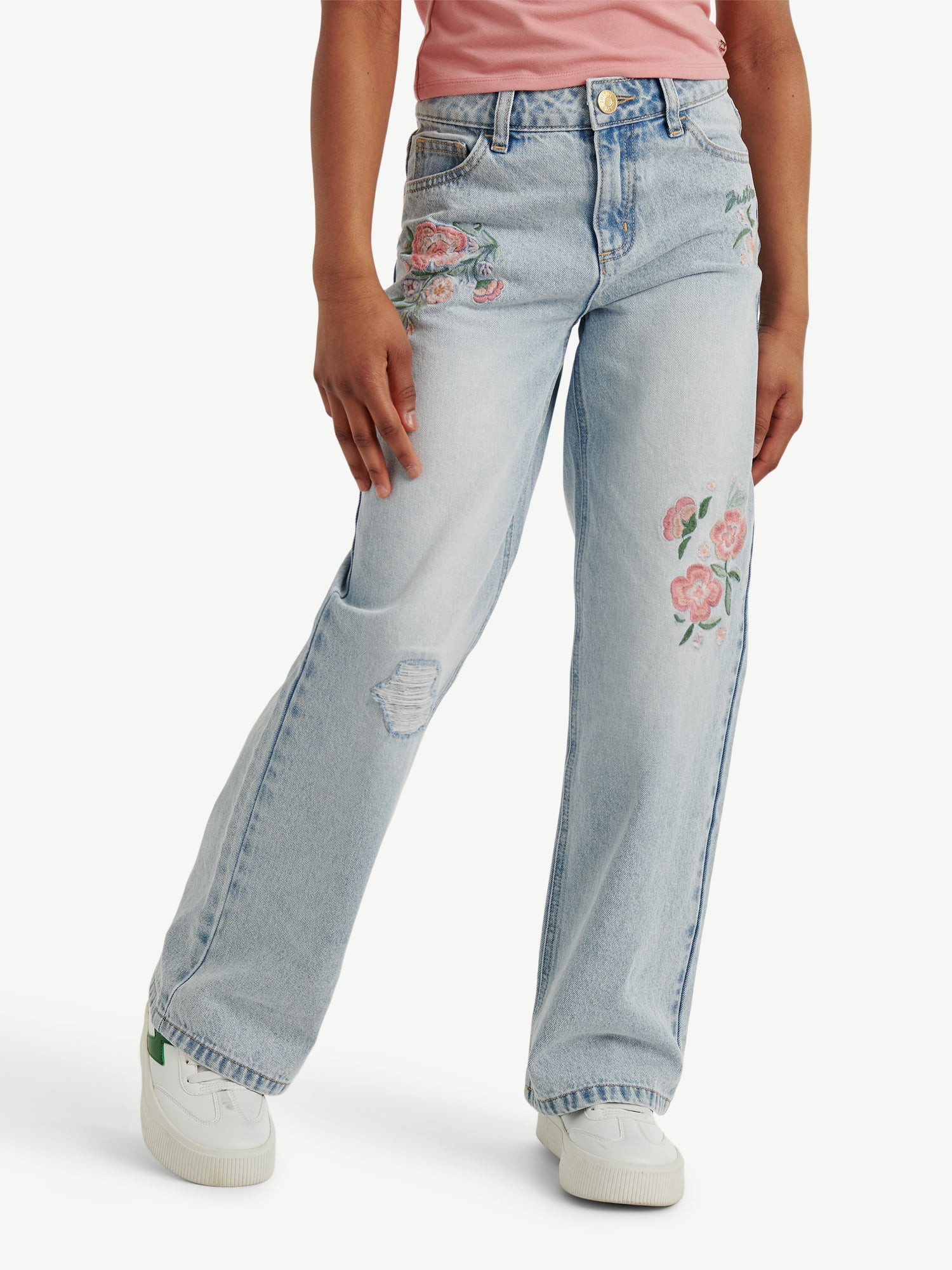 Justice Girls Embroidered Jean, Sizes 6-18 | Walmart (US)
