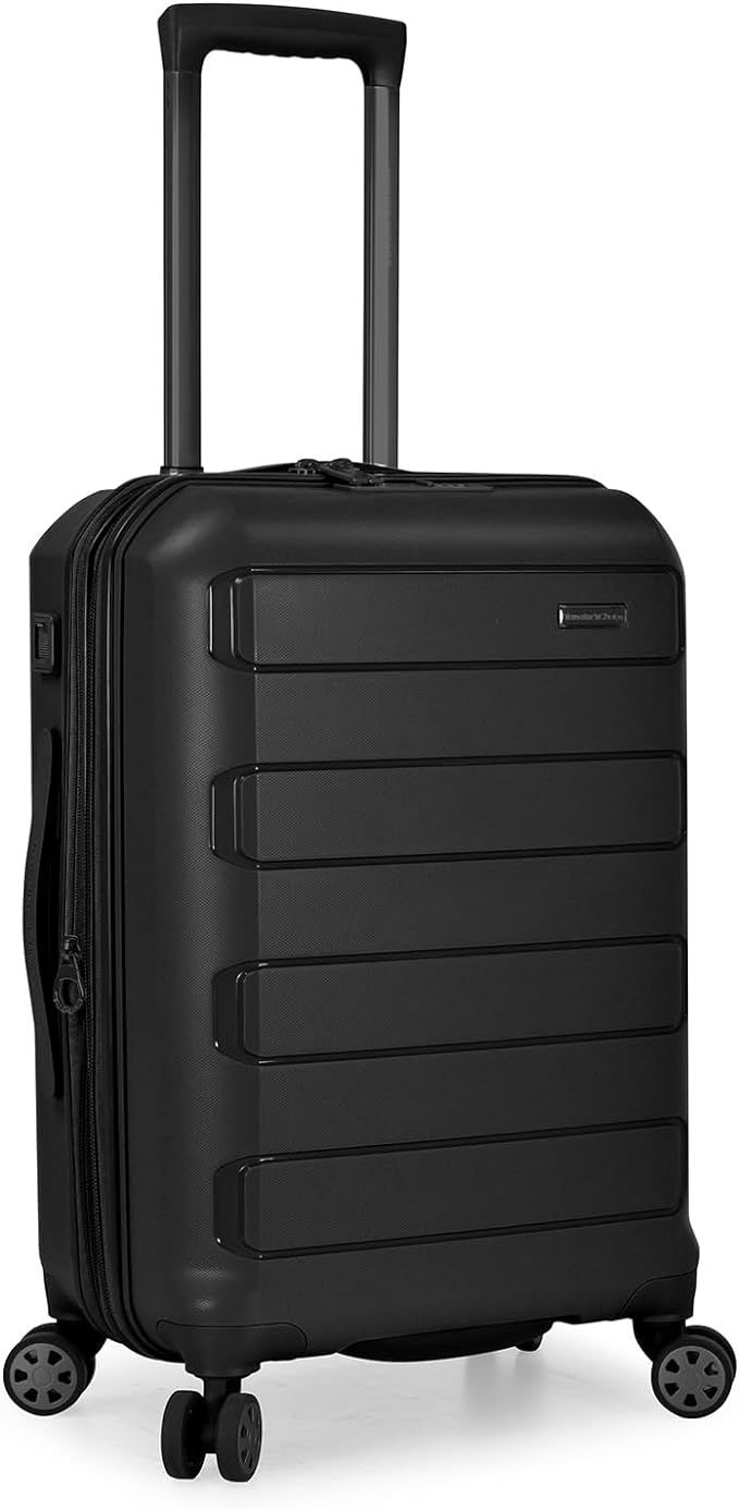 Traveler's Choice Pagosa Indestructible Hardshell Expandable Spinner Luggage, Black, Carry-on | Amazon (US)