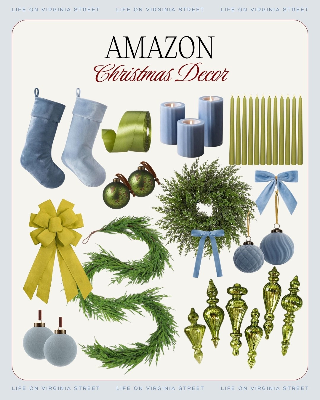 Amazon Christmas decor! 💚

Amazon Christmas decor, Amazon Christmas decorations, Amazon Christmas home decor, Amazon Christmas finds, Amazon holiday decor, Amazon Christmas decor finds, Christmas decor 2026, Christmas decorations, Christmas home decor, Christmas decorating ideas, affordable Christmas decor, Christmas tree decorations, Christmas ornaments, Christmas ornament sets, Christmas ribbon, velvet Christmas bows, Christmas tree topper, Christmas tree skirt, Christmas tree collar, artificial Christmas tree, pre lit Christmas tree, Christmas wreath, Christmas garland, pre lit Christmas garland, faux cedar garland, Christmas greenery, Christmas stockings, Christmas stocking holders, Christmas mantel decor, Christmas living room decor, Christmas entryway decor, Christmas porch decor, outdoor Christmas decorations, Christmas throw pillows, Christmas throw blankets, Christmas table decor, Christmas table runner, Christmas dinnerware, Christmas village houses, ceramic Christmas trees, Christmas candles, flameless Christmas candles, Christmas string lights, gingerbread Christmas decor, nutcracker decorations, red and green Christmas decor, gold Christmas decor, traditional Christmas decor, classic Christmas decor, vintage Christmas decor, neutral Christmas decor, designer inspired Christmas decor, Christmas decor on a budget, designer look for less