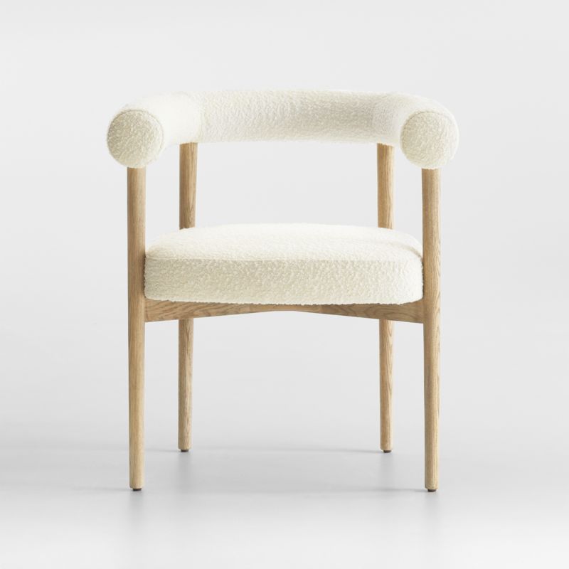 Mazz Boucle Dining Chair by Leanne Ford + Reviews | Crate & Barrel | Crate & Barrel