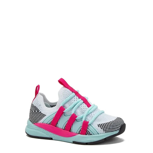 Athletic Works Toddler Girls Knit Cage Sneaker, Sizes 7-12 | Walmart (US)