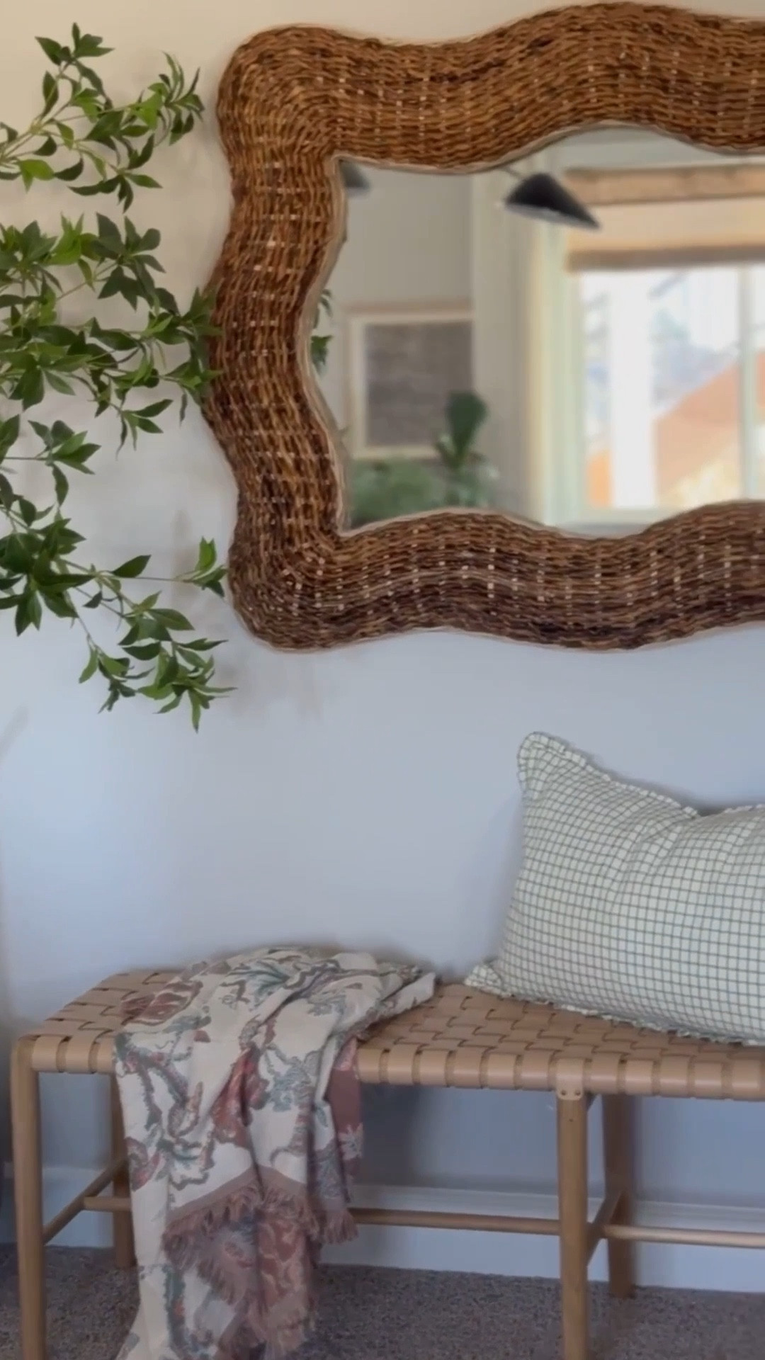 This gorgeous woven textured oversized mirror is almost $200 off right now!! A beautiful statement piece. It ships FREE too right now! It has gone viral over the last month on my TikTok with over 1.5 million views! 

#LTKHome #LTKSaleAlert