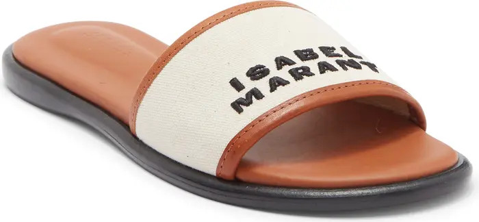 Isabel Marant Vikee Logo Slide Sandal (Women) | Nordstromrack | Nordstrom Rack