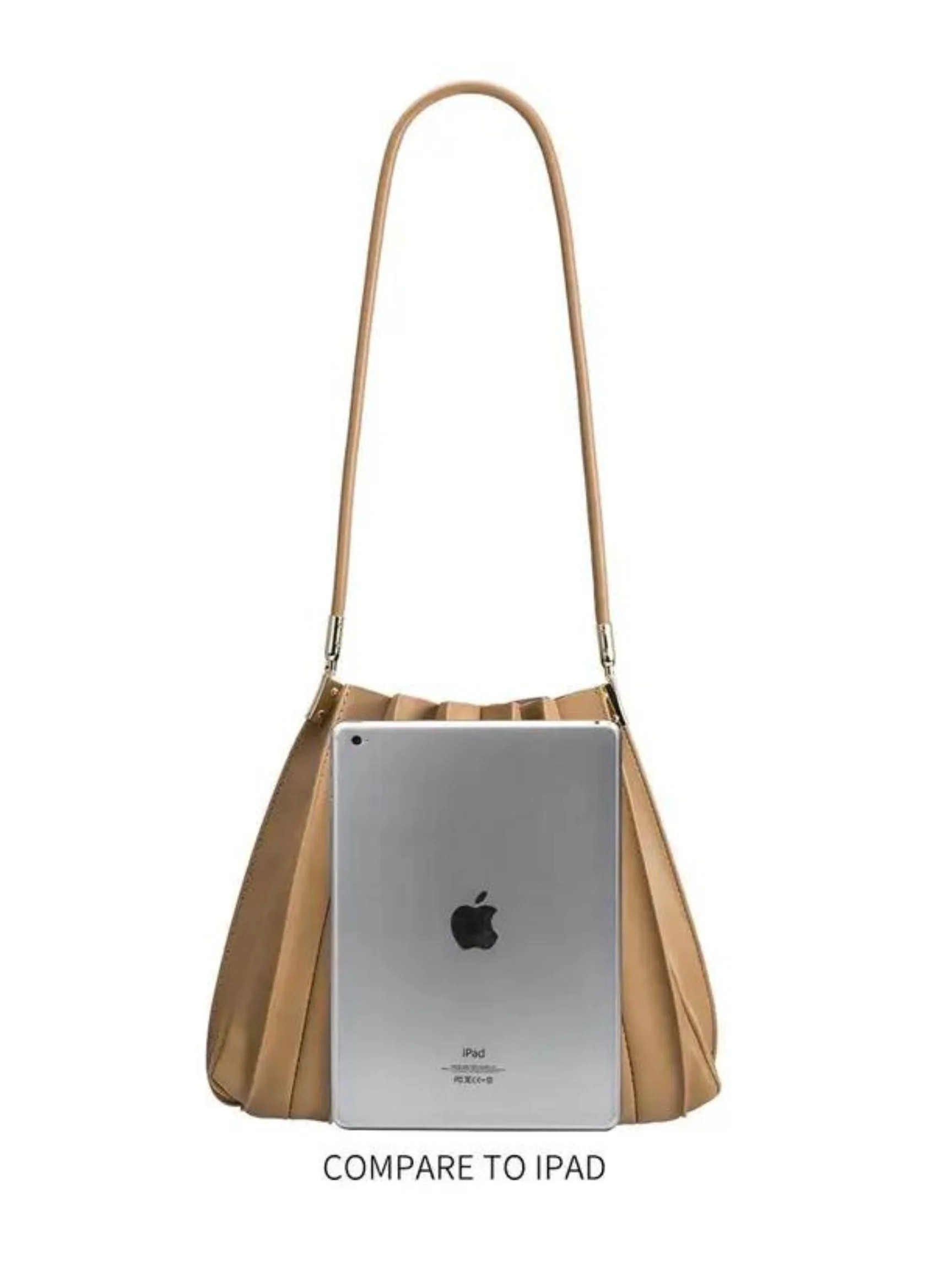 Carrie Pleated Vegan Shoulder Bag - Black | The Native One