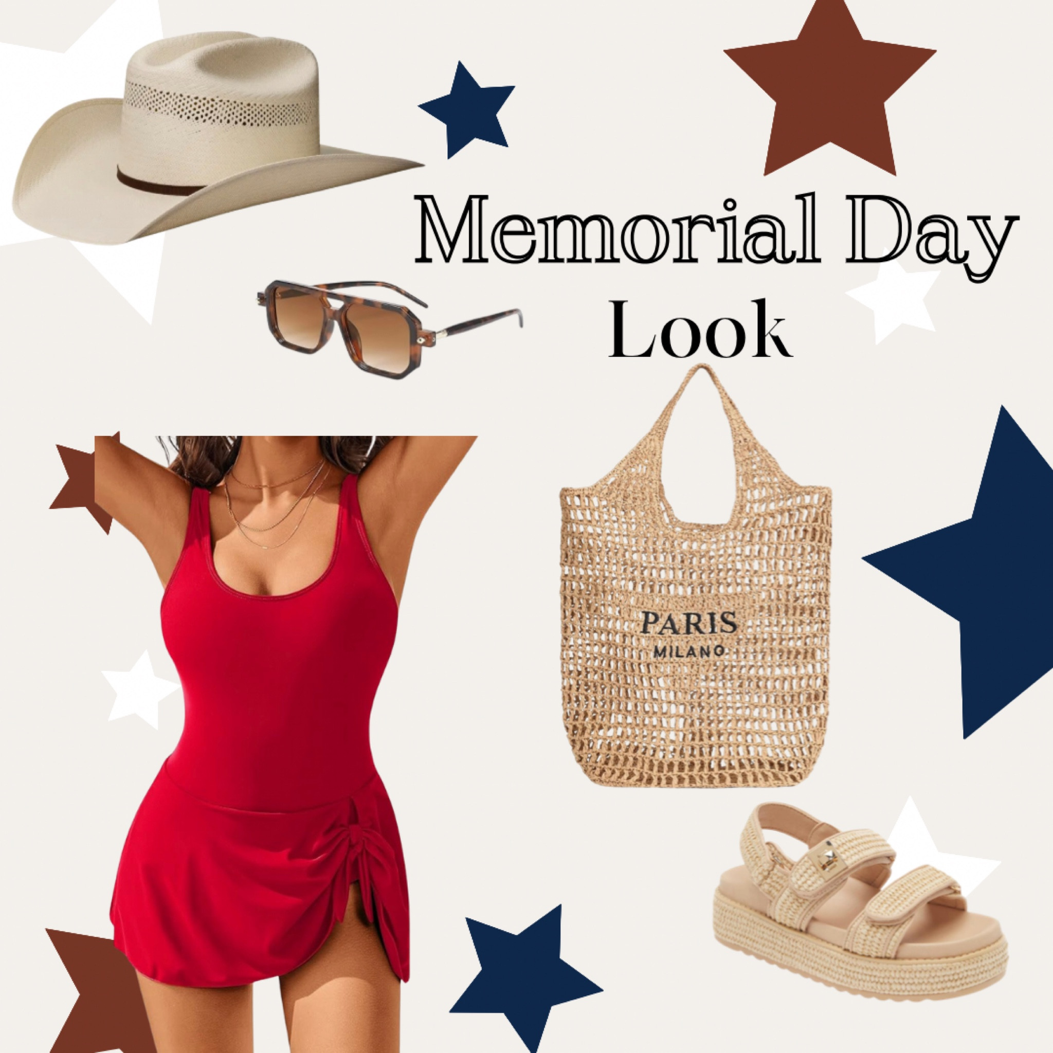 Memorial Day Look ♥️🤍💙 It’s hard to find a flattering modest bathing suit and I may have found a winner. Had to grab it while it’s on sale 👏🏼

#LTKfindsunder50 #LTKsalealert #LTKswim