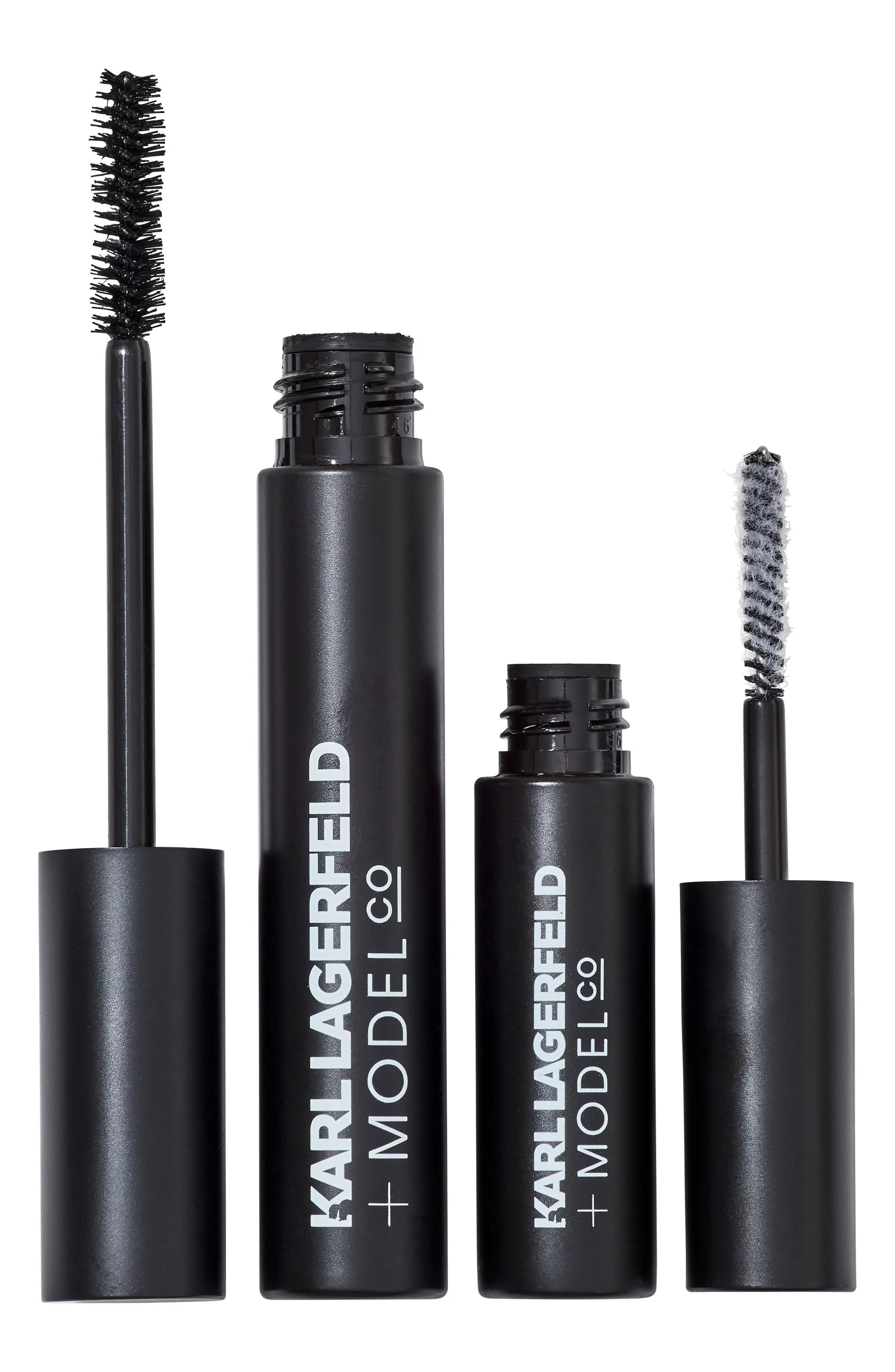 KARL LAGERFELD + MODELCO Kiss Me Karl Fibre Lash Brush-On False Lashes Set | Nordstrom