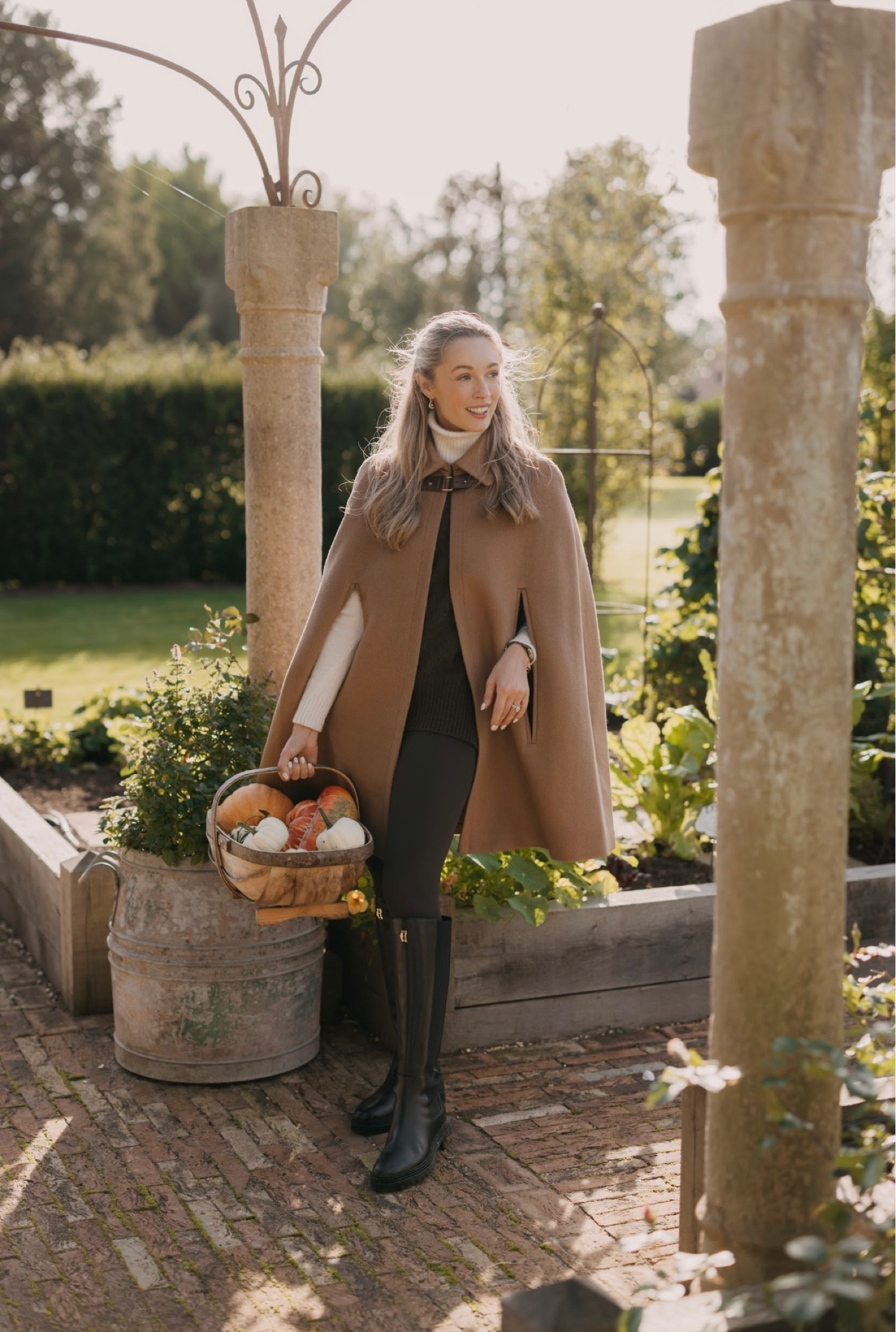 Autumn winter style, autumn winter fashion, Ralph Lauren wool cape, black leggings, cream turtleneck 

#LTKstyletip #LTKSeasonal #LTKeurope