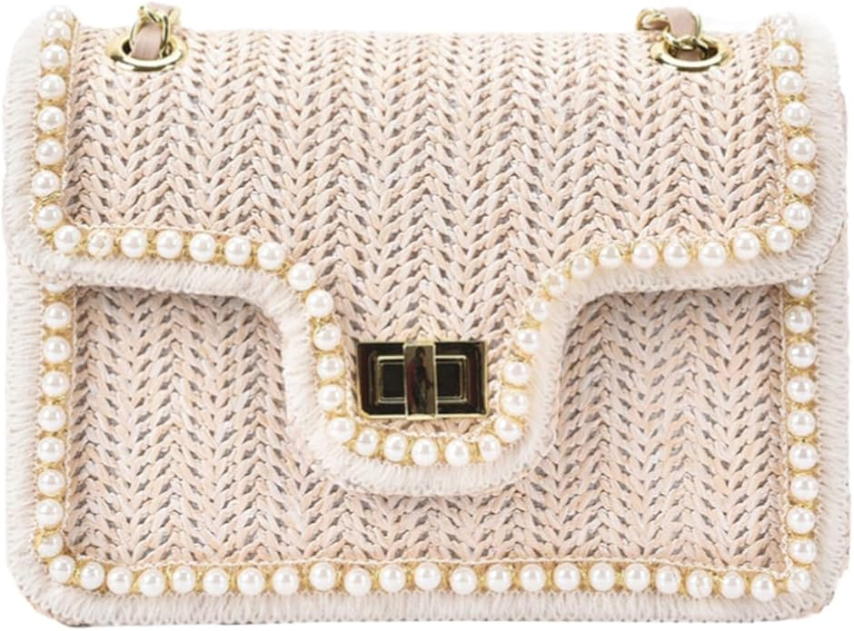 Straw Crossbody Bags for Women, Summer Straw Purses and Handbags Shoulder Raffia Clutch Bag with ... | Amazon (US)