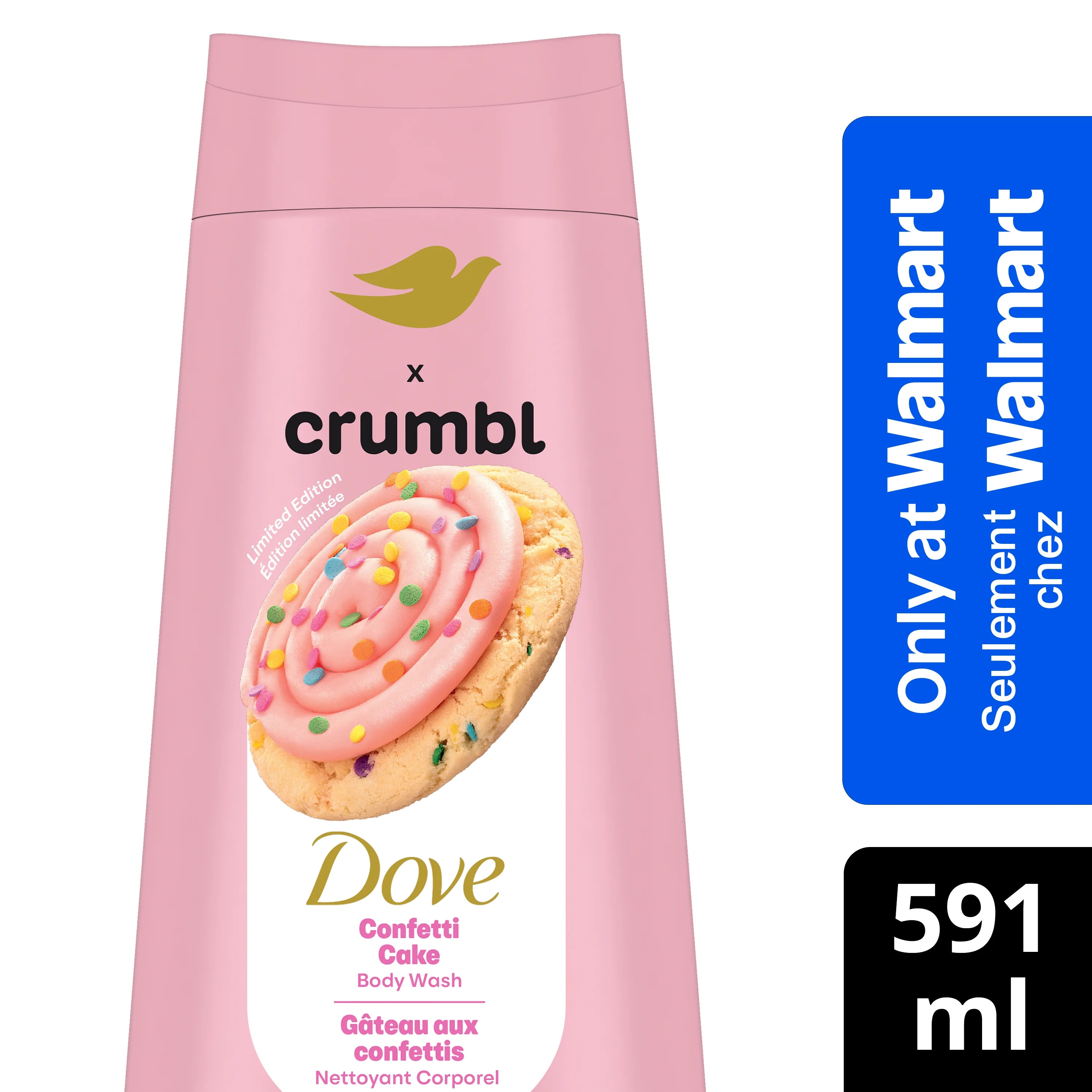 Dove Crumbl Moisturizing Body Wash Confetti Cake, 591 ml | Limited Edition | Walmart (CA)