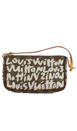 Louis Vuitton Monogram Graphite Accessoires Pochette Shoulder Bag in Brown | Revolve Clothing (Global)