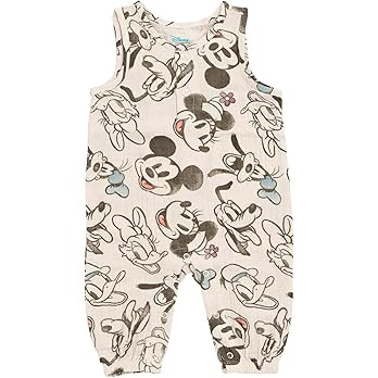 Disney Winnie The Pooh Mickey Mouse Outfit Set Shortall Dress Newborn to Little Kid | Amazon (US)