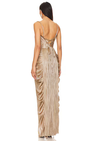 Noemie Gown in Bronze Jade | Revolve Clothing (Global)