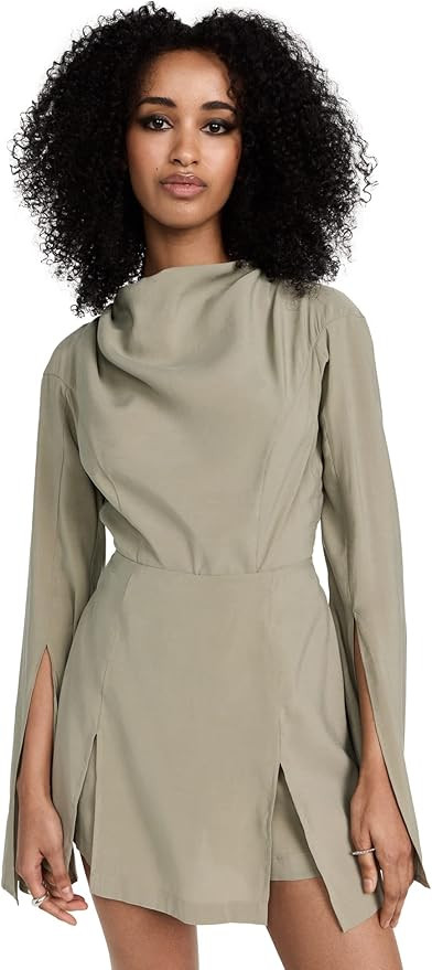 Andrea Iyamah Women's Kula Cowl Neck Thong Bodysuit | Amazon (US)