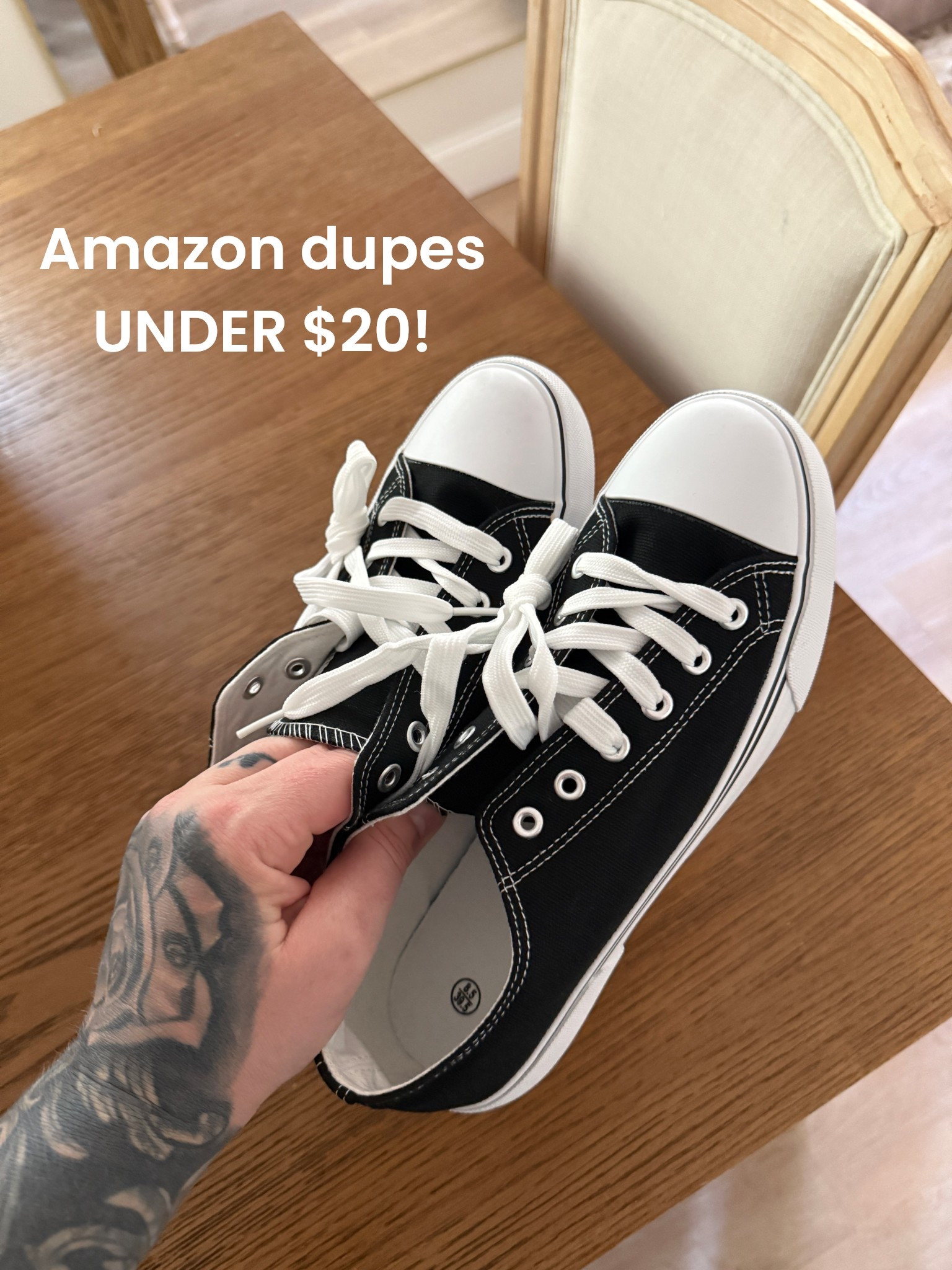 Converse dupes on Amazon and they’re under $20!🤯 the name brand is $50 so these are a great budget friendly find for the same look.

#LTKStyleTip #LTKFindsUnder50 #LTKSeasonal