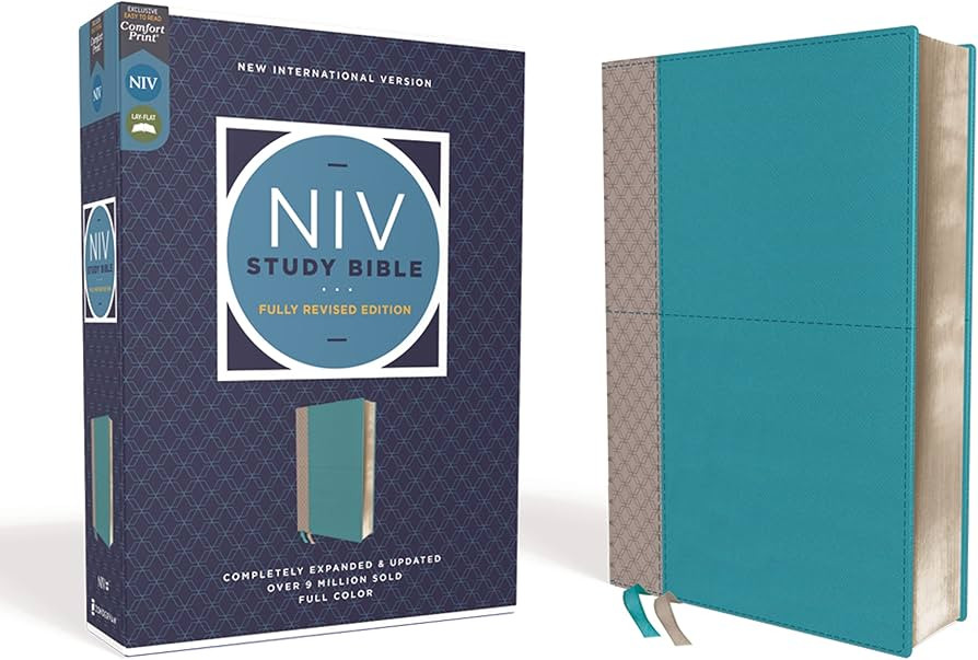 NIV Study Bible, Fully Revised Edition (Study Deeply. Believe Wholeheartedly.), Leathersoft, Teal... | Amazon (US)