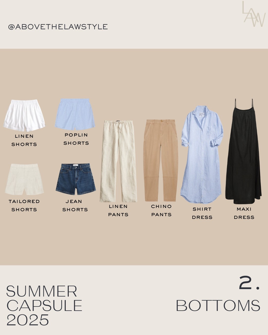Summer Capsule: Bottoms 

#LTKSummerEdit #LTKStyleTip #LTKFindsUnder100