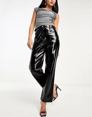 Amy Lynn Lupe trouser in high shine black | ASOS (Global)