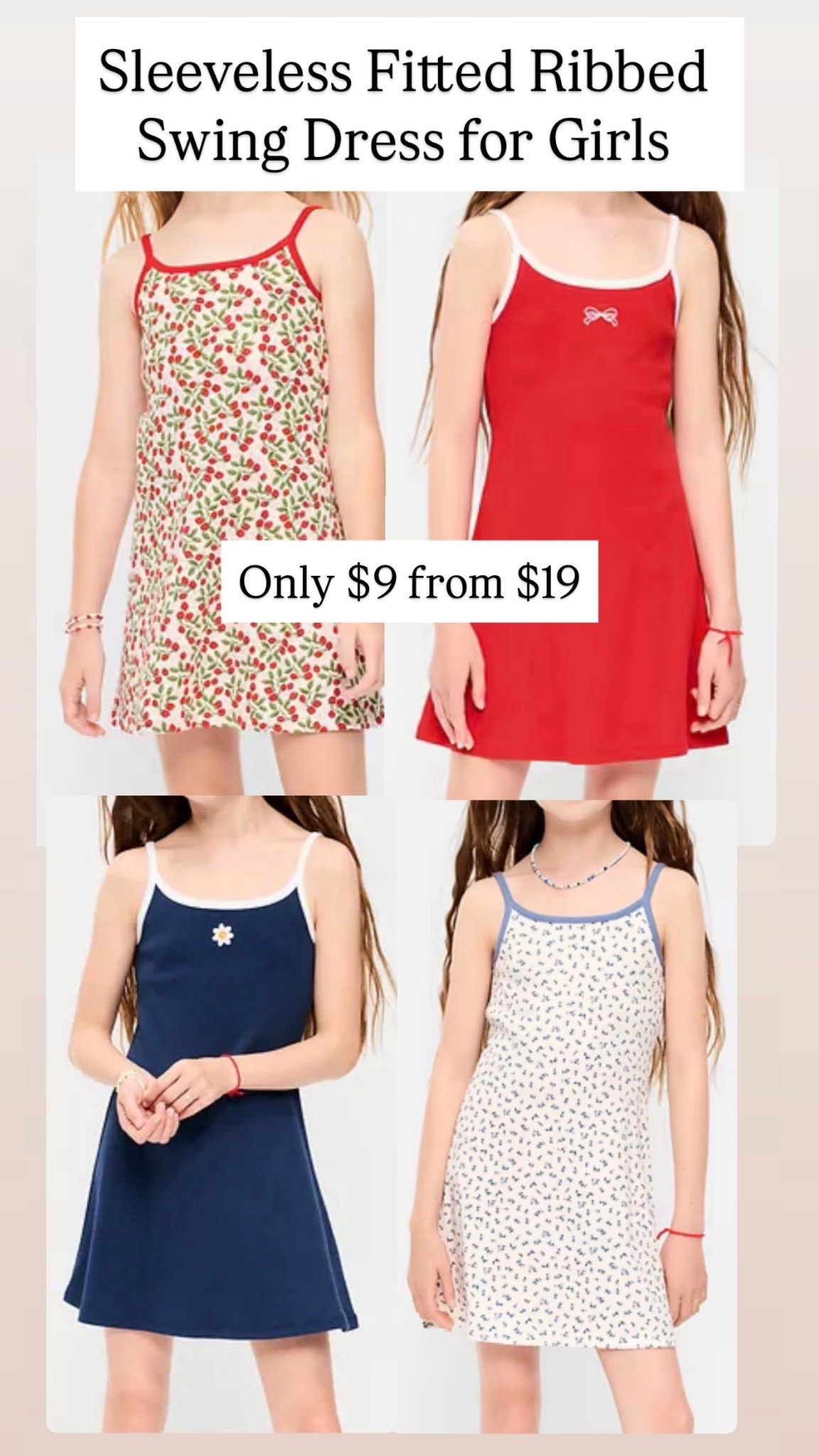 Sleeveless Fitted Ribbed Swing Dress for Girls are $9 from $19

#LTKSaleAlert #LTKKids