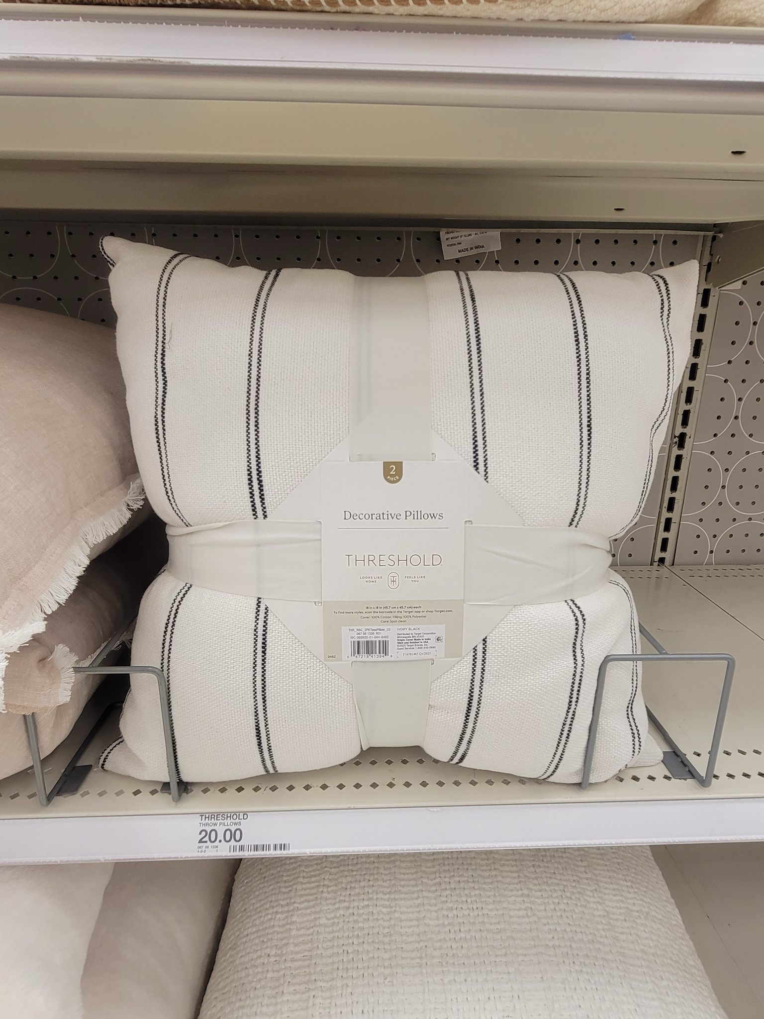 Target set of two pillows. Threshold throw pillow. Home decor and style. Living room. Bedroom.  

 #LTKSeasonal #LTKHome #LTKFindsUnder50