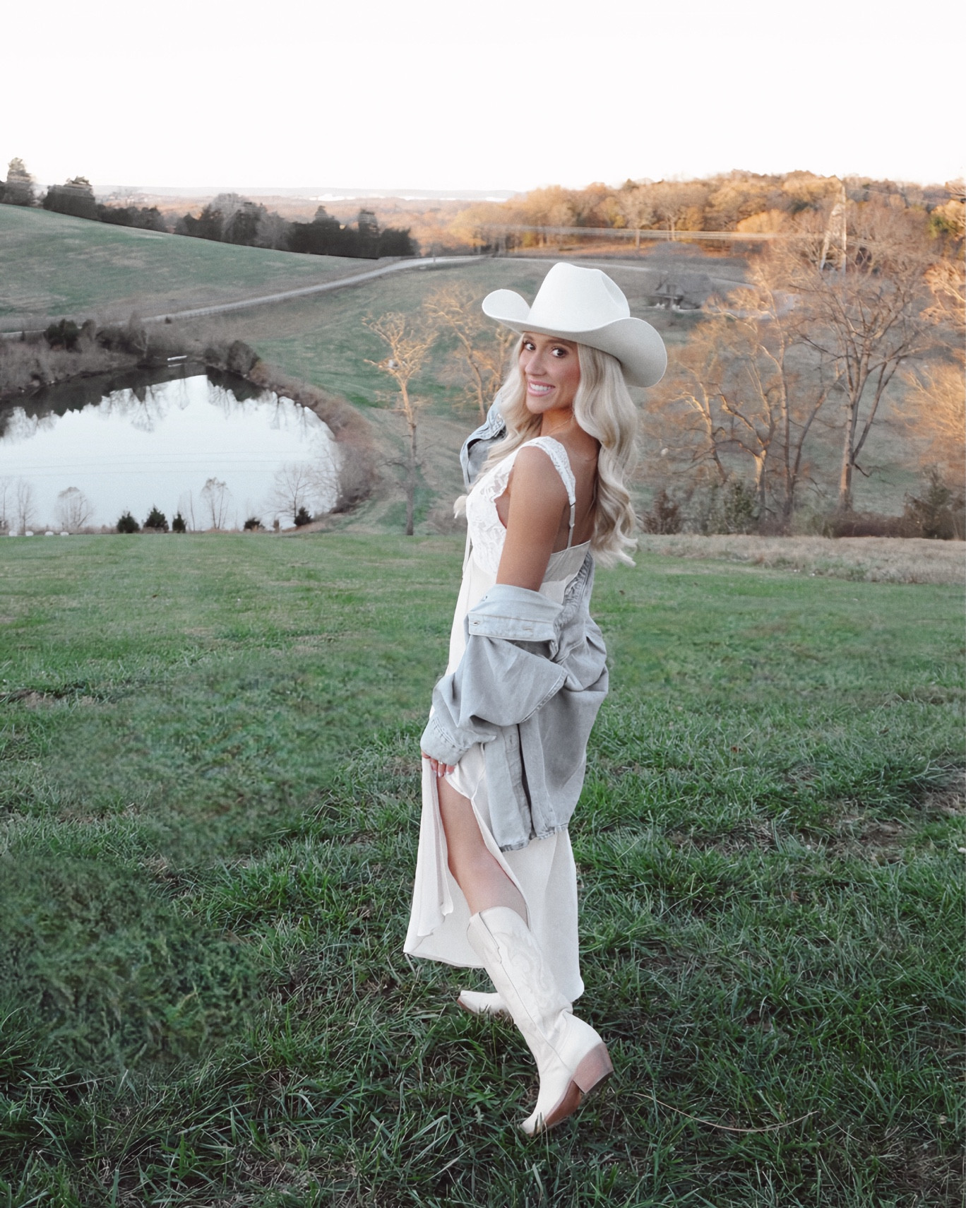 the dreamiest trip to the country side ☁️👢🌾 western girlie 🌵🤠🐴

cowgirl hat, western hat, western look, levi's rib cage jeans, white boots, slip dress, cowgirl hat outfit, western outfit, country concert outfit idea, affordable western outfit, Easter Sunday dress 

#LTKSeasonal #LTKWatchNow #LTKStyleTip