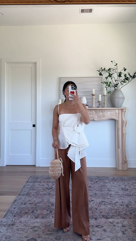 Loving this outfit for Summer! Very elevated and breathable. 

The details on this top >> #LTKItBag #LTKStyleTip 

#LTKworkwear #LTKstyletip #LTKVideo