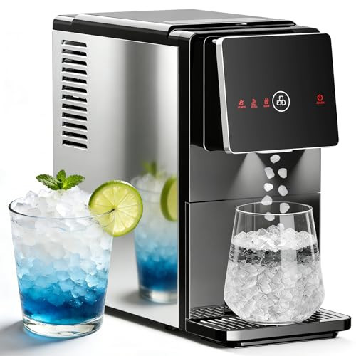 Antarctic Star Countertop Nugget Ice Maker, Self-Cleaning Portable Ice Machine, 33 lb/24H, 1.8L Water Tank, 1.5 lb Ice Storage, Touch Screen & Auto Ice Drop, for Home/Office/Kitchen | Amazon (US)