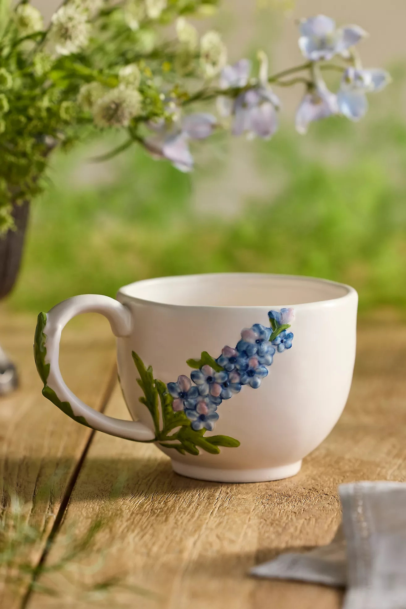 Flower of the Month Stoneware Mug | Anthropologie (US)