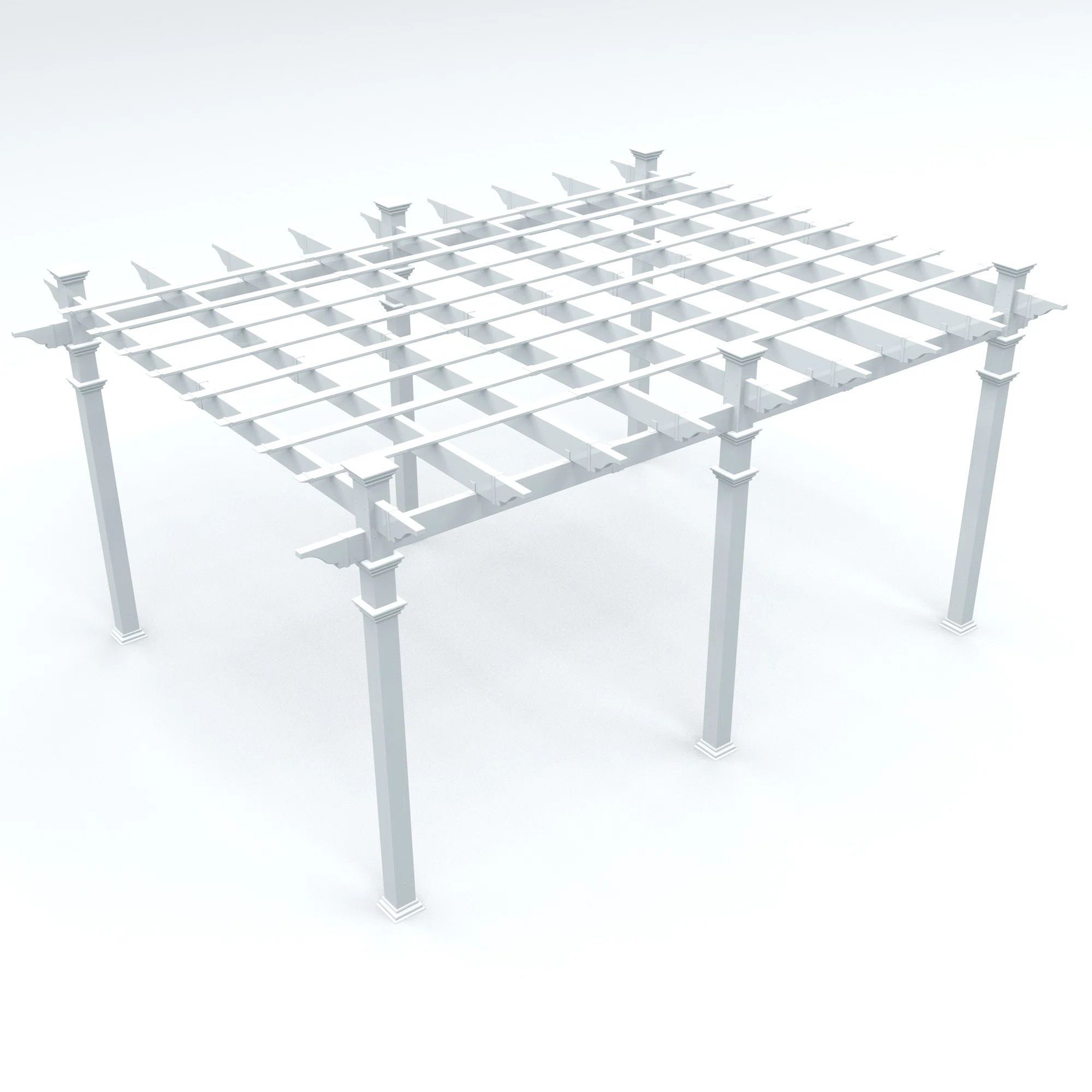 Barcelona 16 Ft. W x 12 Ft. D Vinyl Pergola | Wayfair North America