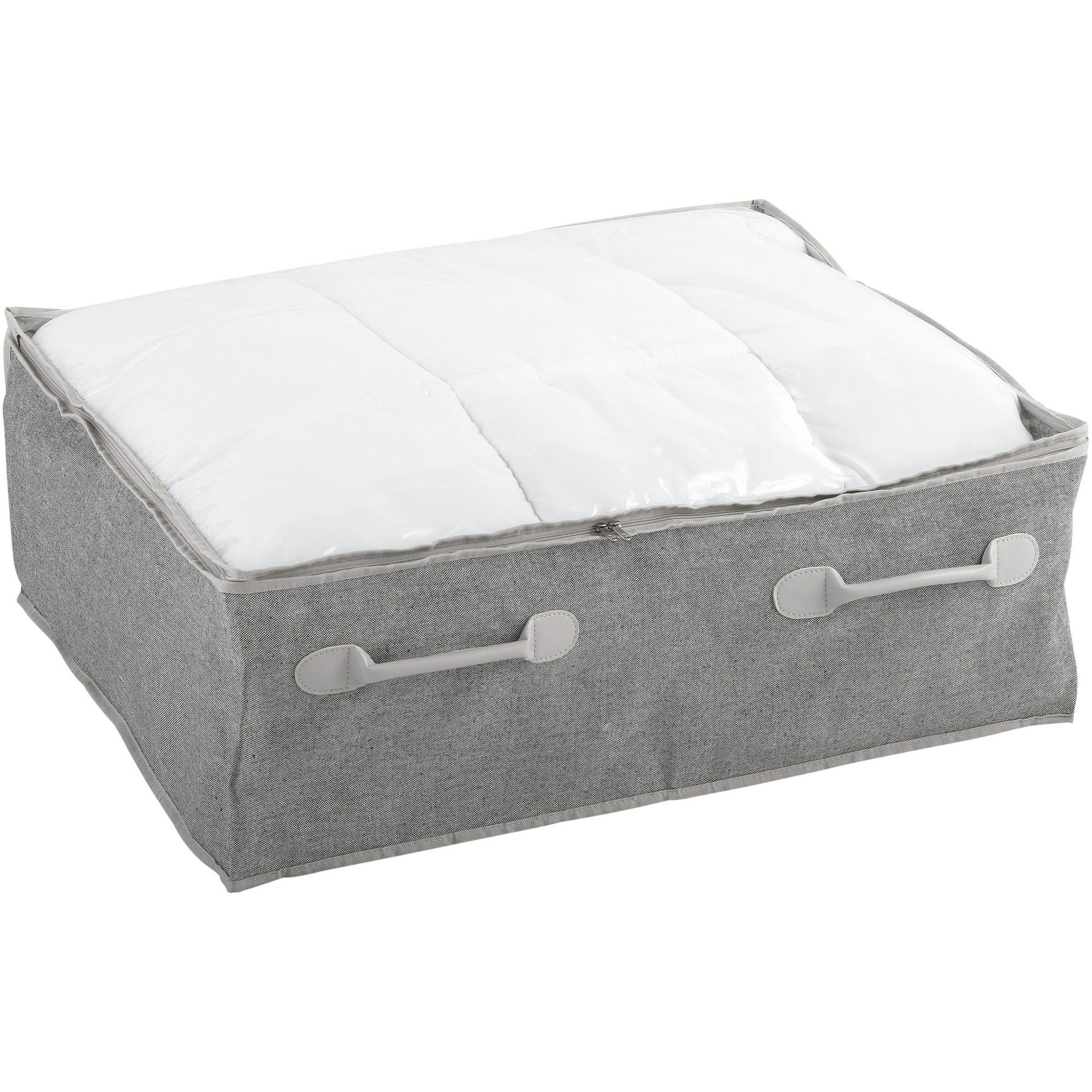 Better Homes & Gardens® Charleston Collection Underbed Storage Bags with Gray Handles | Walmart (US)