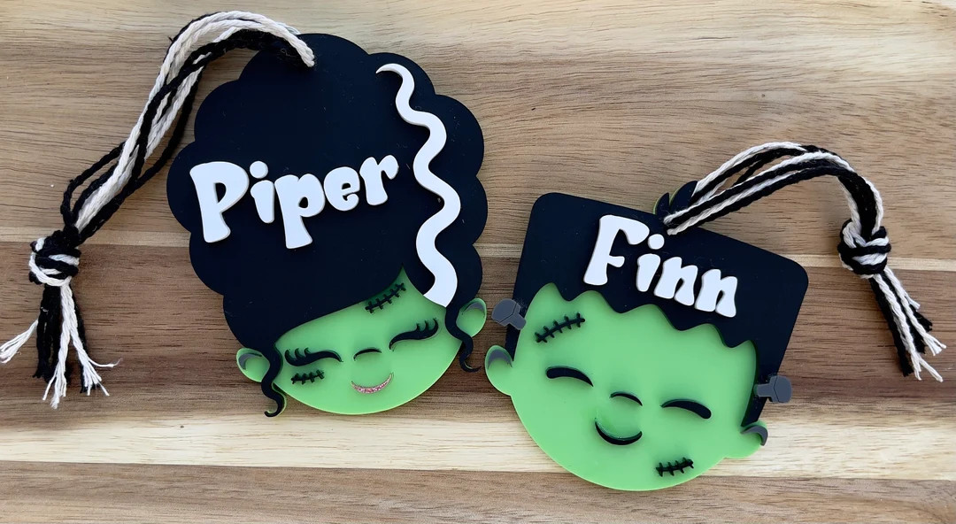 Halloween Gift Tag Frankenstein Gift Tag Halloween Basket Boo Basket Tag Personalized Halloween G... | Etsy (US)