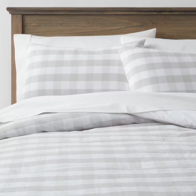 Yarn-Dyed Gingham Comforter & Sham Set - Threshold™ | Target