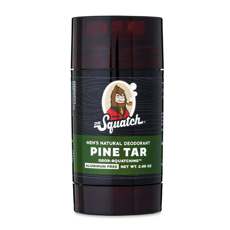 Dr. Squatch Natural Men's Deodorant Aluminum Free - Pine Tar 2.65 oz - Walmart.com | Walmart (US)