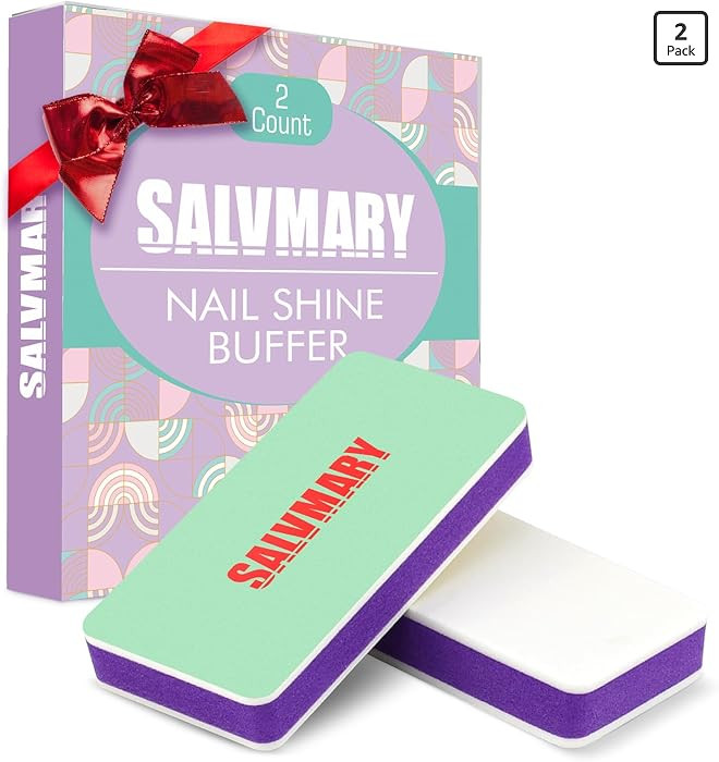 Nail Shiner Buffer Blocks - 2 Sided Shining Nail Polisher Sponge Buffing Block File 400/3000 Grit... | Amazon (US)